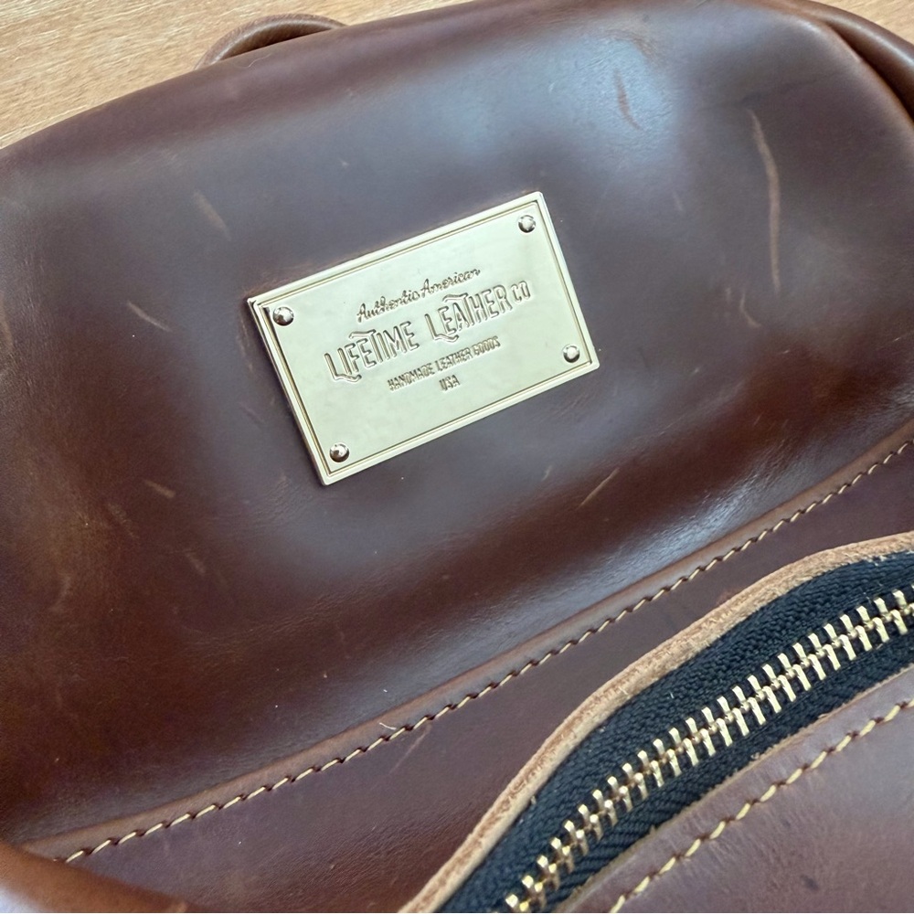 Lifetime Leather Cognac Backpack - image 2